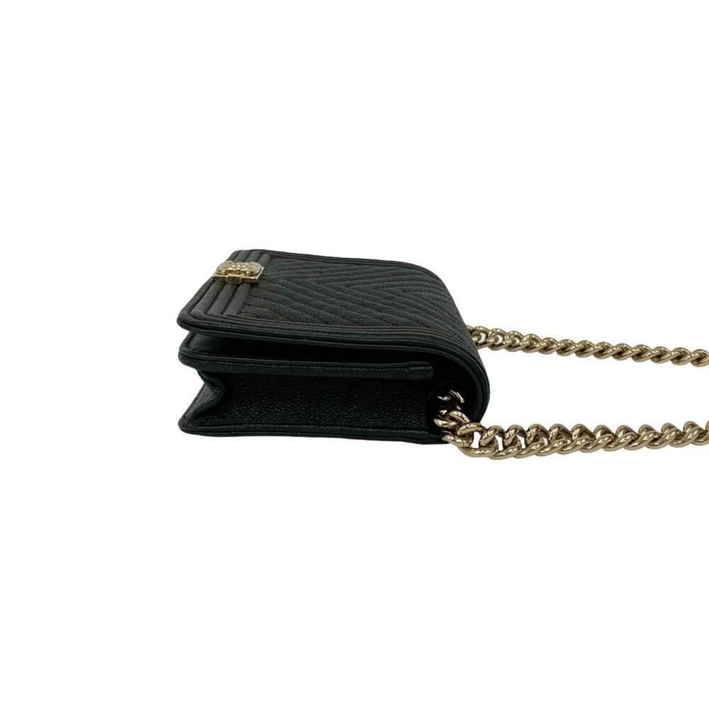 Chanel Boy Wallet On Chain Chevron #251708C28B - Picture 6 of 9